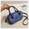 Bolso de Bowling Retro Nuevo 2026 para Mujer Transfronterizo Pequeño Diseño de Nicho Bolso Almohada Terciopelo Bolso de Hombro Cruzado