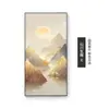 Pintura Decorativa Moderna de Lujo Ligero para Entrada de Paisaje con Respaldo, de Cara a la Puerta, Arte de Pared para Pasillo o Corredor