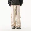 Pantalones Cargo Maillard para Hombre 2026 Primavera/Otoño Nuevos Retro Americano Multibolsillos Sueltos Paracaidista Casual Largos