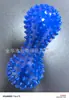 Pelota de masaje de cacahuete con púas de PVC, pelota de fascia para entrenamiento de rehabilitación, para alivio del dolor de pies, hombros y cuello, pelota de erizo para yoga