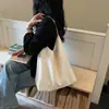 Bolsa Tote de Gran Capacidad Estilo Perezoso Bolsa para Mujer de Gama Alta Nicho Bolso Cubo para el Hombro Cuero Genuino Hombro Único Bolsa Grande para Viaje