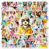 Pegatinas de Animales con Graffiti Pintadas a Mano 56 Transfronterizas, Creativas de Moda Elegantes, Pegatinas de Animales Impermeables Versátiles para Decorar