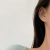 Mini aretes pequeños de caramelo para mujer, simples y versátiles, diseño de nicho, aretes chapados en oro de 18 quilates, aretes de moda nuevos de 2022