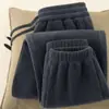 Pantalones Deportivos Versátiles para Hombre Pantalones Casuales de Alta Gama de Moda Pantalones Forrados de Polar Pantalones Gruesos de Invierno para Hombre Cálidos con Forro Polar Hombre