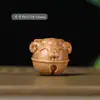 Campana tallada de sándalo Oveja pequeña Pulsera de manualidades DIY Accesorio Pulsera tejida a mano del zodiaco Oveja Decoración