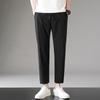 567# Jin Ammonia Calça Casual de Seda Fina de Gelo para Verão Masculina Marca de Moda Verão Tubo Reto Secagem Rápida Calça Esportiva Nine-ninty
