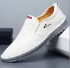Tamanho Grande 4748 Sapatos Masculinos de Primavera Solado Macio Superfície Macia Sapatos de Couro Masculinos Britânicos Respiráveis Leves Casuais Sapatos para Dirigir Sapatos com Solado Trbottomy