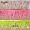 Borlas Decorativas de Pena DIY, Acabamento de Pena de Avestruz, Bainha de Vestido/Saia de Palco, Acessórios de Roupa, Renda, Tiras de Pena