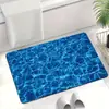 Alfombrilla de baño con diseño de ondas de agua, alfombrilla absorbente y de secado rápido de tierra de diatomeas para el baño, alfombrilla para pies resistente a la suciedad y antideslizante