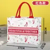 Bolsa de Lona Estéreo Impresa para Viajeros Impermeable Bolso de Mano Gran Capacidad Fuerte Protección Ambiental Bolsa de Compras Bolsa de Lona Personalización