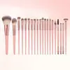 E-commerce Transfronteiriço Mais Vendido Conjunto de Pincéis de Maquiagem com 20 Peças Pincel para Sombra Pincel para Blush Pincel para Lábios temu Xiyin Dropshipping