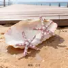 Brincos de Estrela-do-Mar Estilo Férias de Verão no Oceano para Mulheres, Exquisitos Brincos de Tarraxa com Pingente de Gota de Óleo Dopamina Estrela de Cinco Pontas Tridimensional Pérola Atacado