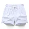 Shorts de Corrida Secagem Rápida Marca da Moda, Shorts Elásticos Multicor de Verão para Homens e Mulheres, Shorts Casuais de Seda de Gelo para Homens