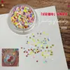 Decoraciones para Uñas con Purpurina, Diamantes Triturados Reflectantes Deslumbrantes Famosos en Internet, Azúcar, Corazón de Gama Alta, Mariposa, Estrella, Decoraciones de Copo de Nieve Navideño