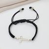Aliexpress Nuevos Productos Europeos y Americanos Pulsera Hueca Simple Brillante de Cruz Acero Inoxidable Corte Geométrico Joyería de Mano Regalo