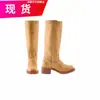 Aliexpress Comercio Exterior Transfronterizo Botas Nuevas para Mujer Estilo Preppy de Mezclilla Europeo y Americano Botas de Media Caña Talla Grande 40-46