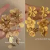 Hija Rica~Aretes de Trigo con Borla Larga Dorada para Mujer, Lujo Accesible Aretes de Gama Alta, Aretes Únicos Exagerados y Atmosféricos