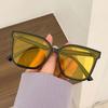 Lentes de Sol de Verano para Mujer con Caras Grandes de Moda, Nuevos Lentes de Sol de Montura Grande, Versátiles, Lentes de Sol Anti-UV para Conducir