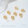 Retención de Color Fuerte Collar Relleno de Oro de 14K con Cuentas Colgantes, Tubo Curvo Hueco Cuentas de Barril de Bambú Collar Pulsera DIY Accesorios de Joyería Hechos a Mano