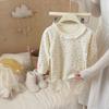 Conjunto de Roupa Íntima Térmica Infantil Sem Costura 240g Conjunto Espesso de Roupa Íntima Térmica para Bebê para Ambientes Quentes Pijama 100% Algodão Outono e Inverno Roupa de Casa