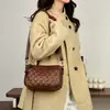 Bolsa de Ombro Feminina em Couro Macio com Padrão de Diamante Transfronteiriça 2026 Nova Moda Bolsa Feminina Versátil Grande Capacidade Bolsa Transversal para Mãe