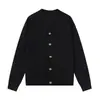 Artesano Aficionado 2025 Estilo Británico Color Sólido Ajuste Delgado Texturizado Tejido Fino Cárdigan Moda Simple Tendencia Rayas Hombre Cuello en V