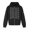 Sudadera con capucha de manga larga holgada bordada de botones Yidao Vintage 2026 Otoño Nuevo Estilo Retro Americano Nicho