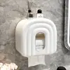 Caja de Pañuelos de Dibujos Animados Linda para Montar en la Pared, No Requiere Taladro, para Baño del Hogar, Inodoro y Baño