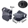 Clips para guardabarros de coche más vendidos transfronterizos, clips en forma de U para protectores de motor, sujetadores metálicos blanco plateado para motocicletas
