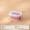 Recipientes de Armazenamento de Grau Alimentício para Micro-ondas, Caixas de Conservação de Carne para Geladeira e Freezer, Recipientes Selados para Conservação de Carne e Frutas na Geladeira