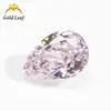 Corte flor de gelo aço de alto carbono broca forma de pera híbrido cor branca coleção fabricantes pedra bruta atacado zircônia cúbica sintética