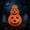 Linterna de Calabaza de Halloween Bolso Cubo de Calabaza Decoración Utensilios para Fiesta Cubo de Calabaza de Plástico Atrezo para Disfraz de Halloween