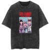 Comercio exterior nueva camiseta lavada para hombre y mujer animación casa de juegos de espías Spy X Family casual parejas manga corta