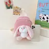 Bolsa Suave y Linda de Dibujos Animados para Niñas para Salir Mochila de Conejo Moderna Mini Linda de Dibujos Animados Mochila Escolar de Jardín de Infancia
