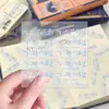 Cuando la Marea Sube Wang Junkai canta, pegatinas transparentes de apoyo de fans, decoración creativa hecha a mano para teléfono en tonos azules DIY