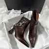 Botas de tornozelo de salto alto bico fino estilo coreano para mulheres, versáteis para outono e inverno de 2026, com salto fino, forradas de pelúcia, com zíper lateral, botas de tornozelo curtas da moda
