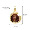 [Oro Real de Cobre] Geométrico Fluido Gota de Agua Moda Comercio Exterior Transfronterizo DIY Joyería Cobre Zirconio Microincrustado Accesorios de Colgante
