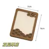 Estilo Antiguo Brocado Song Imán para Nevera Accesorios de Marco de Madera DIY Montaje de Marco Redondo para Foto Bordado Pieza de Madera Accesorios Hechos a Mano para Imán de Nevera