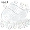 Almohadilla Transparente para el Antepié, Almohadilla para el Antepié, Tacones Altos, Almohadilla de Cristal Adhesiva de Media Talla, Media Planta Gruesa, Media Almohadilla Antideslizante