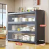 Novo Rack de Armazenamento para Cozinha, Armário de Armazenamento Multicamadas de Chão, Multifuncional para Micro-ondas, Aparador, Armário, Armário de Armazenamento