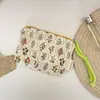 33262 Bolsa Floral Simples Estilo Coreano de Mão com Corda Colorida Bolsa de Armazenamento Portátil Bolsa para Necessaire de Viagem Maquiagem Bolsa de Armazenamento