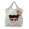 HINEZHA Moda de celebridad de Internet bordado de tendencia bolsa de compras de nailon transfronteriza casual para todo combinar bandolera para ir al trabajo