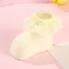 Calcetines de algodón de verano para niños, finos, de malla para bebé, estilo princesa, para niñas, de baile, antideslizantes, con encaje, fabricantes, venta al por mayor