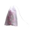 10*15 Bolsas Filtrantes Gruesas de Tela No Tejida con Cierre de Cordón, Bolsitas de Té Desechables para Decocción, Salmuera y Sopa