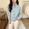 Amazon Transfronterizo Suéter Abrigo de Cuello Alto para Mujer Otoño Invierno Nuevo Suelto Casual Estilo Perezoso Versátil Top de Punto