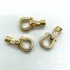 Hebilla de Oro Real de 18 Quilates que Conserva el Color, Hebilla de Collar con Circonita Micropavimentada, Conector de Perla Madre para Múltiples Filas, Accesorios de Joyería DIY