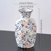 Porcelana Azul y Blanca de Jingdezhen Estilo Chino Retro para Entrada Cerámica de Gama Alta Florero Decoración para Arreglos Florales en Casa Exhibición