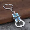 Chaveiro de Metal Pintura em Relevo Esmalte Cruz Abridor de Garrafa Wenchuang Animal Abridor de Garrafa Chaveiro Pequeno Pingente