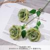 3 Nuevos Ramilletes Redondos de Rosas Artificiales Falsas, Flores de Seda, Flores Artificiales de Plástico, Decoraciones de Alta Gama para Sala de Estar, Productos de Arte Floral para Bodas