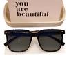 Gafas de miopía con montura negra que cambian de color, para hombre, de montura grande, adelgazantes, para uso diario, estilo rufián, atractivas, anti-luz azul, planas, gafas de sol coreanas para mujer